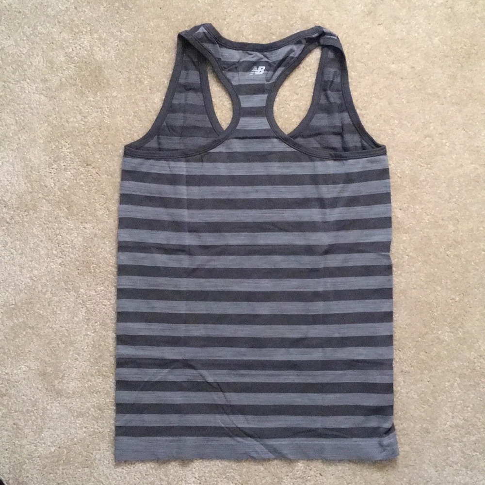 CLOSET CLOSING 8/26! Gray racerback workout top - Picture 2 of 3